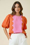 Neon Sunset Blouse