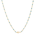 18K STAINLESS STEEL TARNISH FREE CROSS NECKLACE