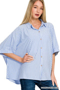 Pearl Street Stripe top-Plus