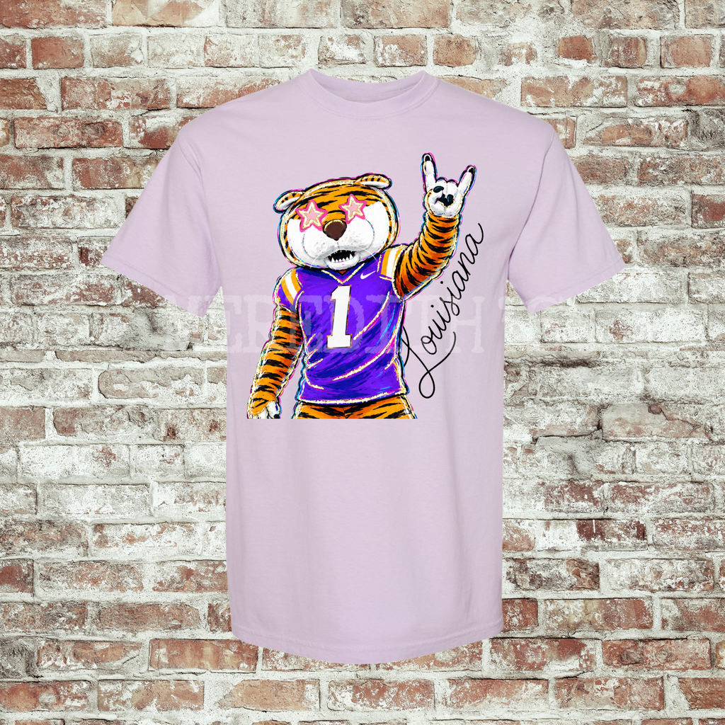 Rockin’ Delulu Louisiana Mascot