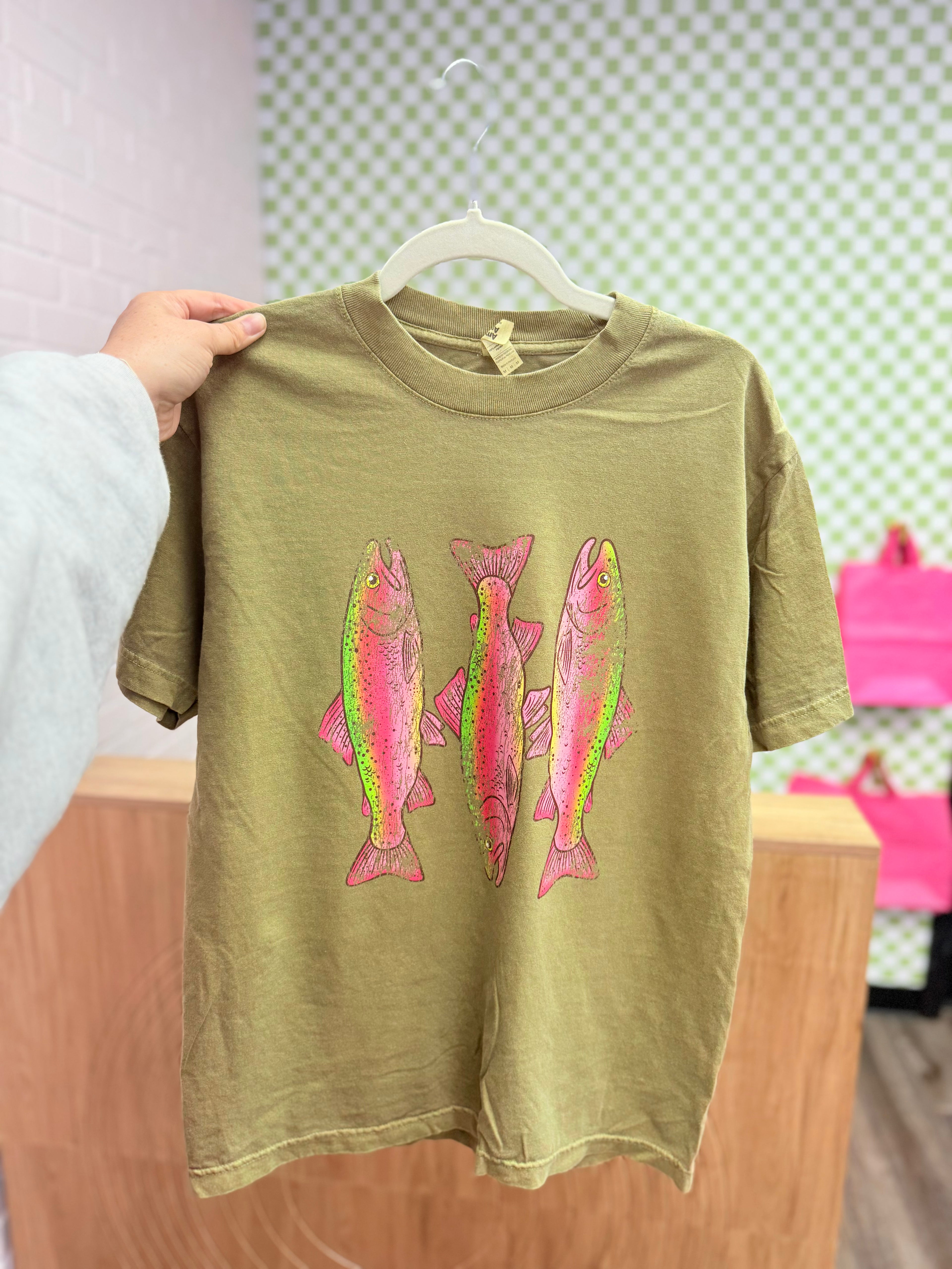 Distressed Trout Tee