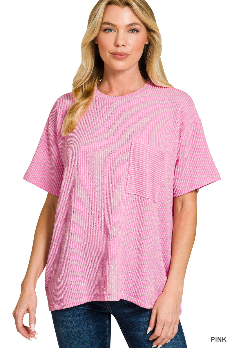Backseat Summer Ribbed Top