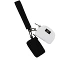 Black/White Lulu Mac Double Pouch Wristlet