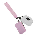 Pink/White Lulu Mac Double Pouch Wristlet